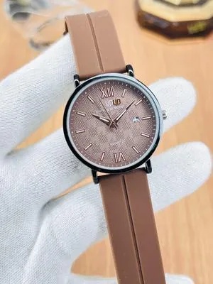 Men's Magnet Strap Watch Black Round Dial Casual Daily Wear thumbnail 3