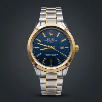 Men's Modern Stylish Look Watch With Date - Random Multicolor Dial - Art# M247 -RoxBj9008500Dt-S&G-0053 thumbnail 4