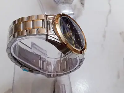 Men's Modern Stylish Look Watch With Date - Random Multicolor Dial - Art# M247 -RoxBj9008500Dt-S&G-0053 thumbnail 8