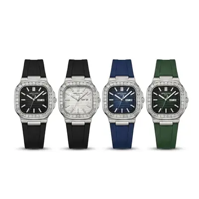 Men's Modern Stylish Look Rubber Strap Watch With Day & Date Feature - with Random Multicolor Dial - Art # M247 -PP9007000k-0055 thumbnail 2