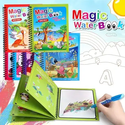 Kids Magic Water Book Multicolor