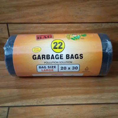 Pack of 1 Garbage Bag Roll Size Large 20 x 30 Inches
