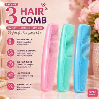 3 in 1 Full Length Hair Comb Deal 