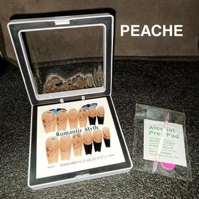 Romantic M Fake Nails for Women, 100 Pcs, Natural Look thumbnail 4