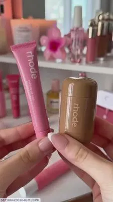 Moody Lip Gloss & Lipstick Set Pink Brown thumbnail 5