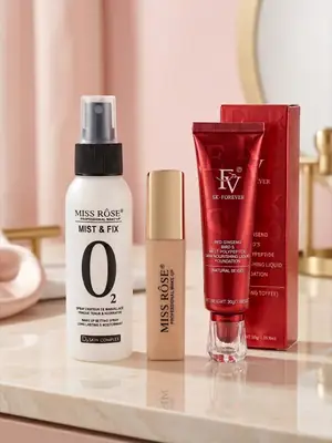 3 in 1 Makeup Deal - Foundation Concealer Fixer