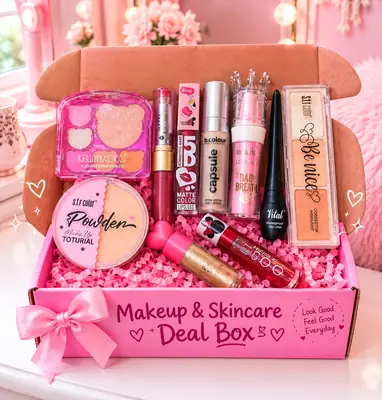 All in one makeup bundle for Girls - 10 pcs