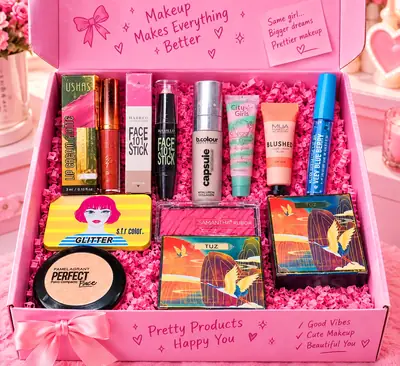 All in one makeup beauty bundle - 10 pcs