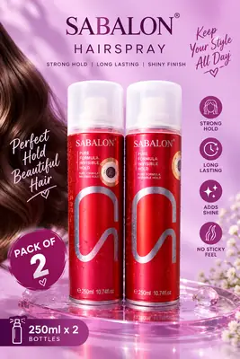 Sabalon Pack of 2 Hairspray - 240ML