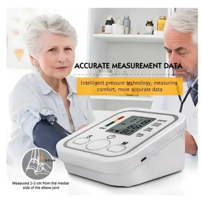 Arm Blood Pressure Monitor BP Automatic Professional Medical Portable Tonometer Digital Tensiometer Heart Rate Monitor 32 Cuff thumbnail 5