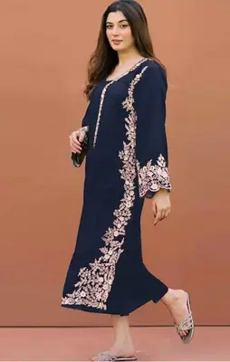 2 Pcs Women's Unstitched Embroidered Suit