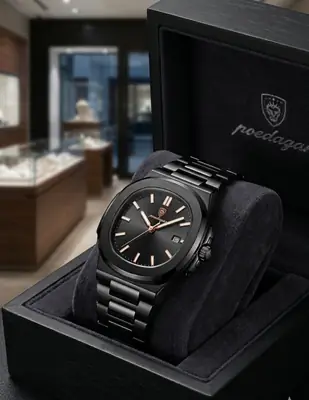 POEDAGAR Luxury Men's Quartz Wristwatch, 