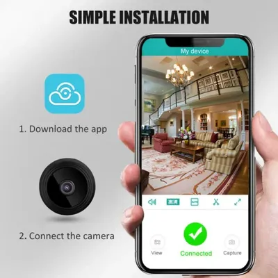 A9 Mini WiFi Camerawith Night Vision – Magnetic Wireless Micro Camerawith Phone App thumbnail 3