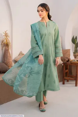 MIX TRENDING DESIGNS 3 Pcs Unstitched Embroidered Suit
