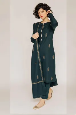 MIX TRENDING DESIGNS 3 Pcs Unstitched Embroidered Suit thumbnail 3