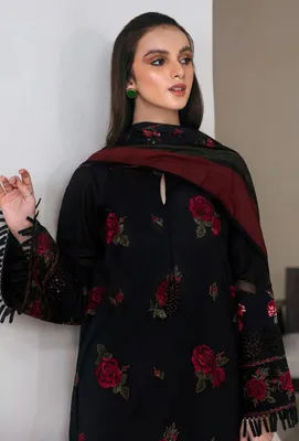 MIX TRENDING DESIGNS 3 Pcs Unstitched Embroidered Suit thumbnail 3