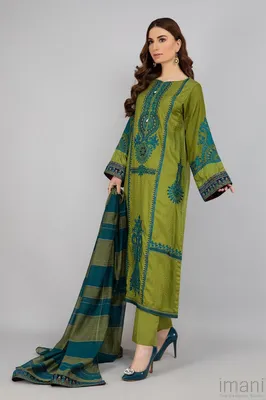 MIX TRENDING DESIGNS 3 Pcs Unstitched Embroidered Suit thumbnail 3