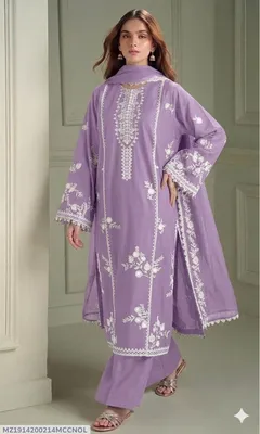 MIX TRENDING DESIGNS 3 Pcs Unstitched Embroidered Suit