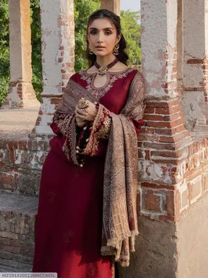 MIX TRENDING DESIGNS 3 Pcs Unstitched Embroidered Suit