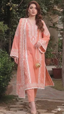 MIX TRENDING DESIGNS 3 Pcs Unstitched Embroidered Suit thumbnail 3