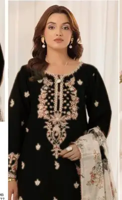 HIT ARTICLES MIX BRAND 3 Pcs Unstitched Embroidered Suit