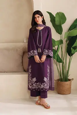 HIT ARTICLES MIX BRAND 3 Pcs Unstitched Embroidered Suit