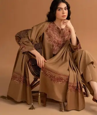 HIT ARTICLES MIX BRAND 3 Pcs Unstitched Embroidered Suit
