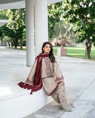 HIT ARTICLES MIX BRAND 3 Pcs Unstitched Embroidered Suit