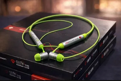 Green Long-Lasting Battery With Fast Charge 1 Wireless Neckband thumbnail 3