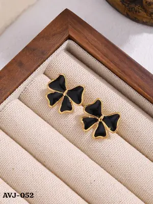 Bow Shape Trending Korean Earrings AVJ-052