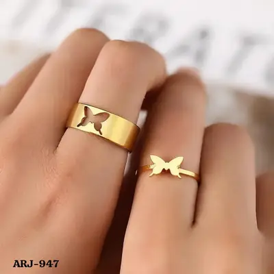 Butterfly Trending Couple's Ring ARJ-947
