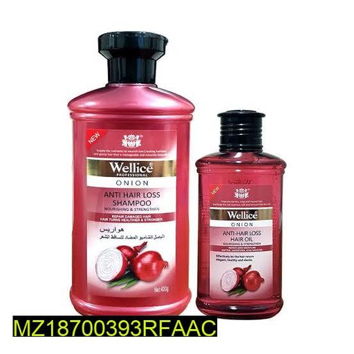Wellice Onion Shampoo & Oil Set for Hair Loss Prevention thumbnail 2