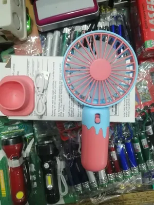 Rechargeable Mini Multifunctional Cooling Fan Portable Desk & Handheld Fan 2 pcs thumbnail 4