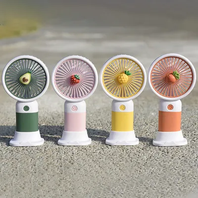 Mini Fan Multifunctional Cool Summer Fruit Cartoon Handheld Mini Fan (random color) thumbnail 3