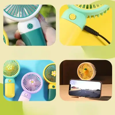Little Flower Mini Handheld Fan thumbnail 2