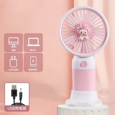 Model Mini Handheld USB Rechargeable Fans With Fruit Themed Designs Portable Cooling