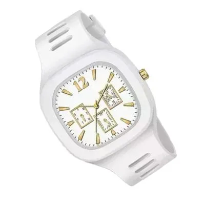 Black Silicone Multi-Dial Watch for Men thumbnail 3