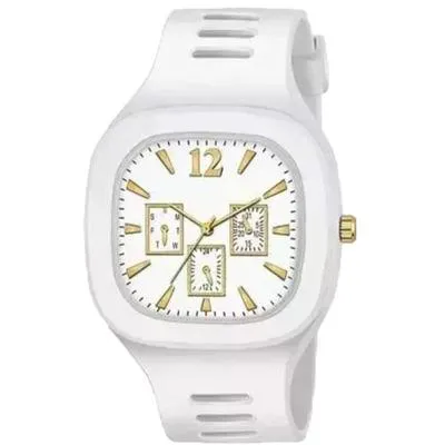 Black Silicone Multi-Dial Watch for Men thumbnail 4