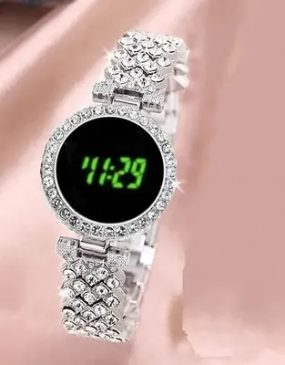 Women's Gold Digital Analog Watch 12:00 thumbnail 2