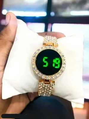 Women's Gold Digital Analog Watch 12:00 thumbnail 3