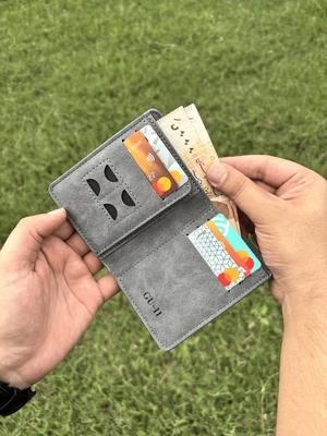 Men's Short Leather Wallet with RFID Blocking & 5 Card Slots thumbnail 3
