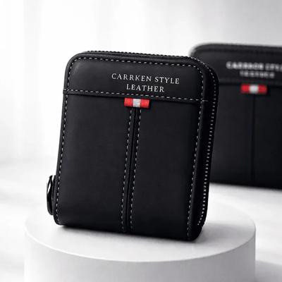 Luxury Leather Wallet Regal 4 Colors Zipper Closure thumbnail 2