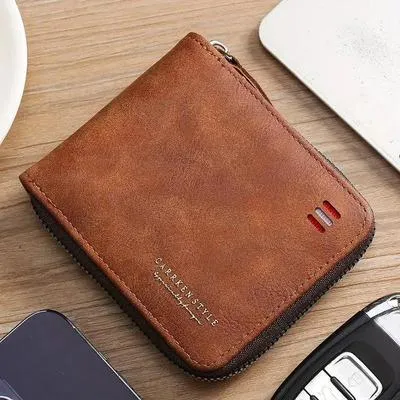 Luxury Leather Wallet Regal 4 Colors Zipper Closure thumbnail 4