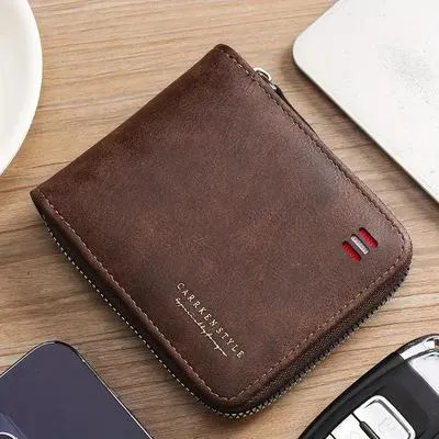 Luxury Leather Wallet Regal 4 Colors Zipper Closure thumbnail 5