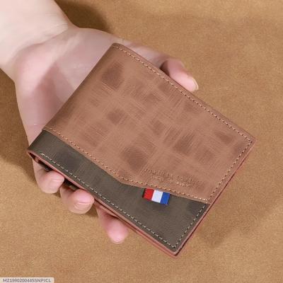 Vincent Men's Leather Wallet Brown Olive Green Zipper Closure thumbnail 10