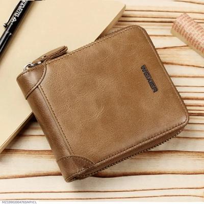 Men's Slim Zipper Leather Wallet Black Brown Laber Lee thumbnail 9