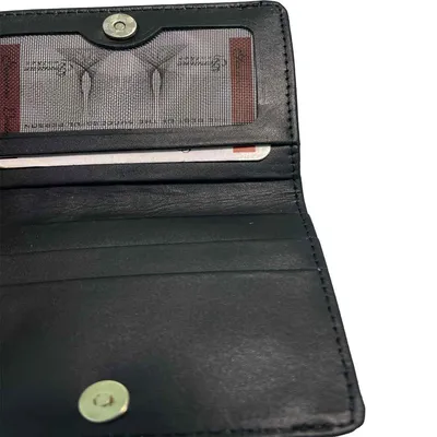 The Brown Leather Co. Men's PU Leather Wallet - Black & Brown thumbnail 3