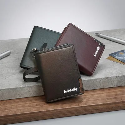 Balebaily Compact Short Wallet – Multi Card Holder with Money Clip & Coin Pocket for Men & Women - Black thumbnail 2