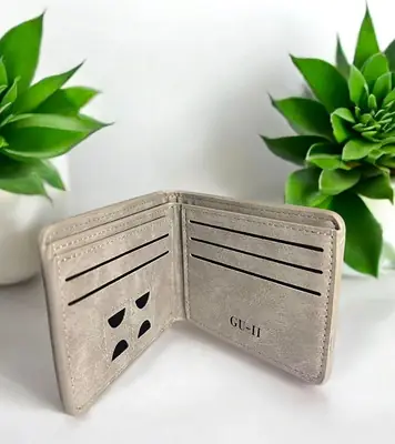 Short Leather Imported Wallet Men's Leather Wallet thumbnail 2