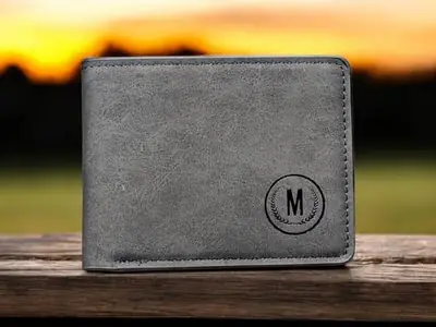 Short Leather Imported Wallet Men's Leather Wallet thumbnail 5